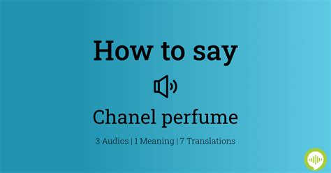 how to pronounce chanel l& 39|Chanel perfume how to pronounce.